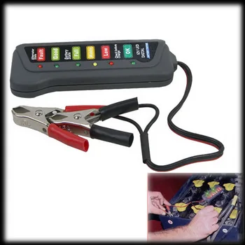 

by DHL or Fedex 200pcs Tirol 12V Digital Battery / Alternator Tester with 6-LED Lights Display Car Diag