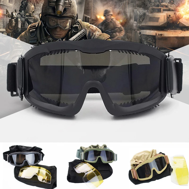 Airsoft Gear тактические пуленепробиваемые солнцезащитные очки армейские военные