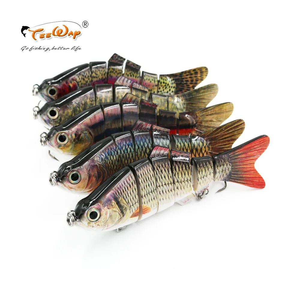 

5pcs/lot Fishing Lure 6 Segment Swimbait Crankbait Hard Bait Slow 110g 20cm WITH Fishing hook Fishing Tackle FL6-BQ FLY FISHING