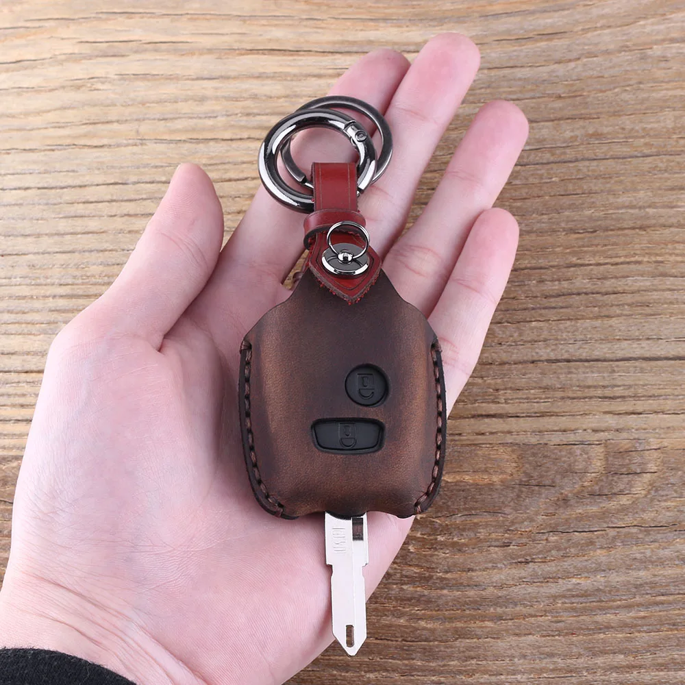 Кожаный чехол KEYYOU с 2 кнопками для автомобильных ключей Citroen c4 c5 Berlingo Picasso Xsara Peugeot