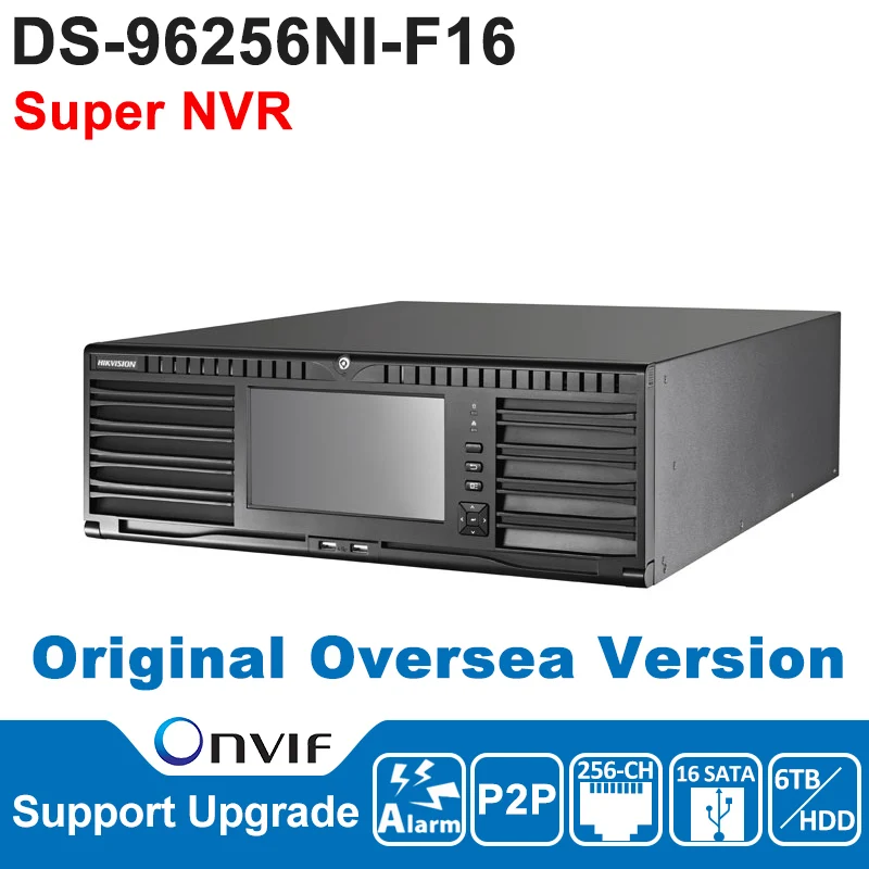 Pre-sale Hikvision NVR POE 256CH IP Camera Network Video Recorder DS-96256NI-F16 Surveillance Video Recorder Oversea Version