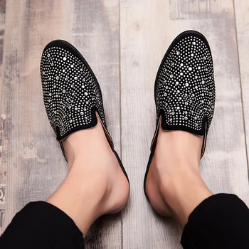 

BVNOBET Fast Delivery Brand Men Slippers Summer Outside Flip Flops Vintage Casual Leather Slippers Non-Slide Zapatos Men Shoes