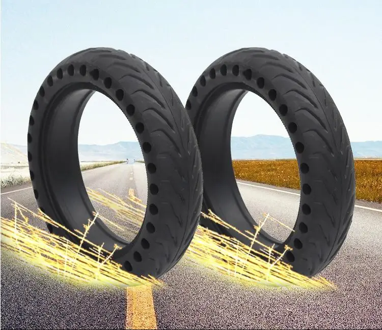 Clearance Xiaom M365 scooter honeycomb solid tire high elastic explosion-proof 81/2x2 outer tire 8.5x2 inch tire 5