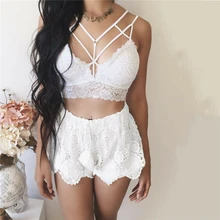 Женское пикантное женское нижнее белье кружевной топ короткий летний топ жилет без рукавов Элегантная футболка женское нижнее белье tunique femme плюс размер