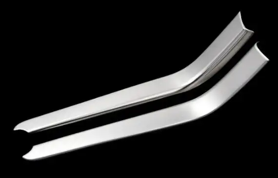 

2x Stainless Steel Car Central Console Water Cup Holder Side Frame Trim Sticker Styling For Mercedes Benz ML GL GLE GLS
