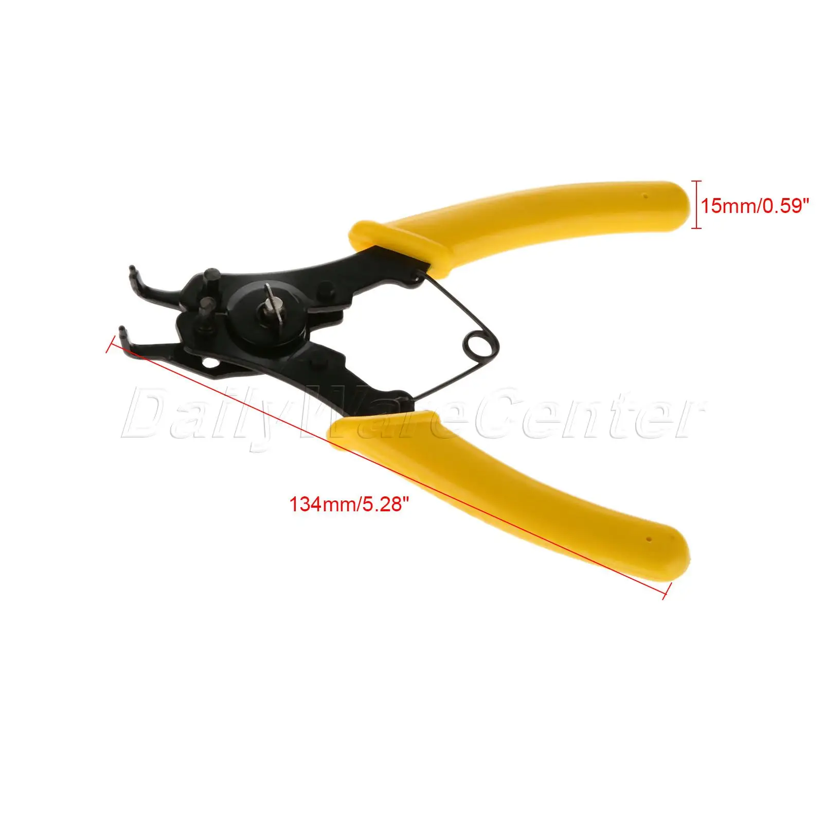 High-Q 4 In 1 Multifunction Snap Ring Pliers Universal Circlip Combination Retaining Clip Plier Hand Tool Set W/4 Tip Assemblies