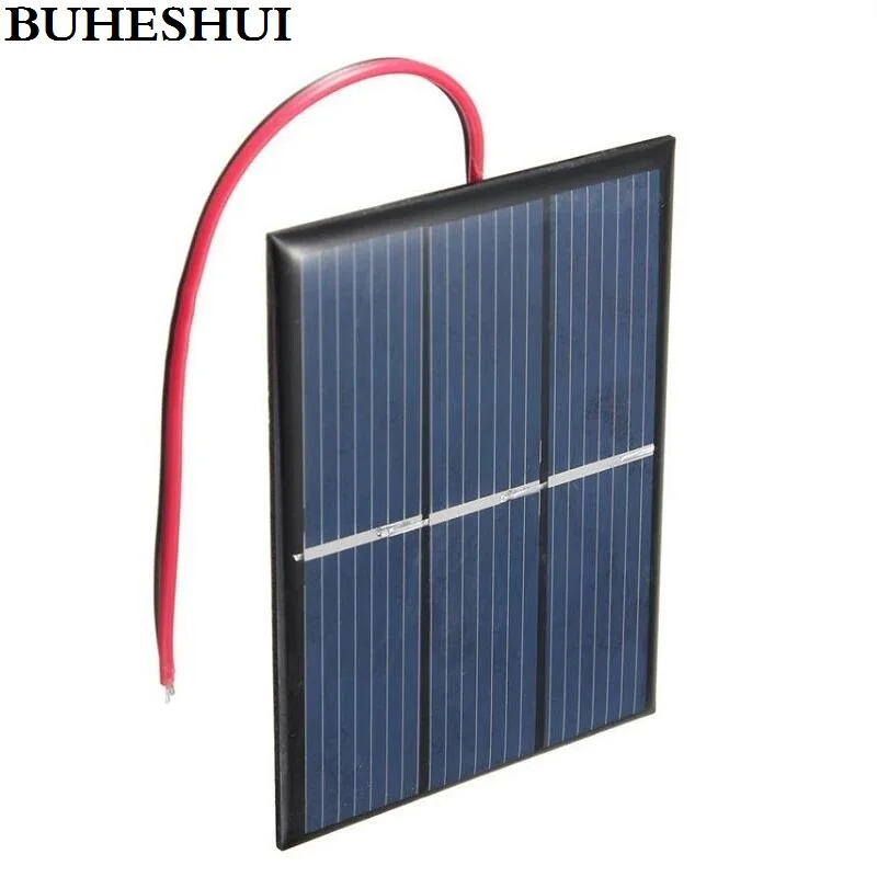 

BUHESHUI Wholesale 0.65W 1.5V Mini Solar Cell Polycrystalline Solar Panel 80*60MM+Cable Education Kits 50pcs/lot Free shipping