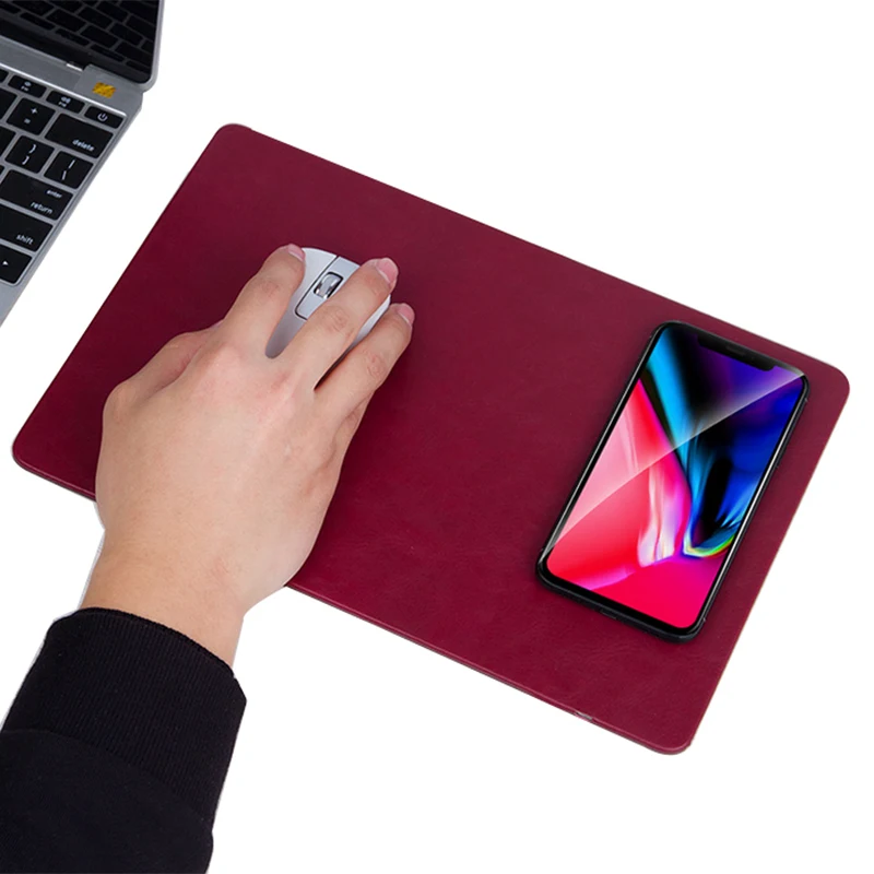 

2019 Qi mobile phone wireless charger mouse pad for iPhone X XR XS max 8 Plus Samsung S 10 9 8 7 Plus Note 8 7 charging station
