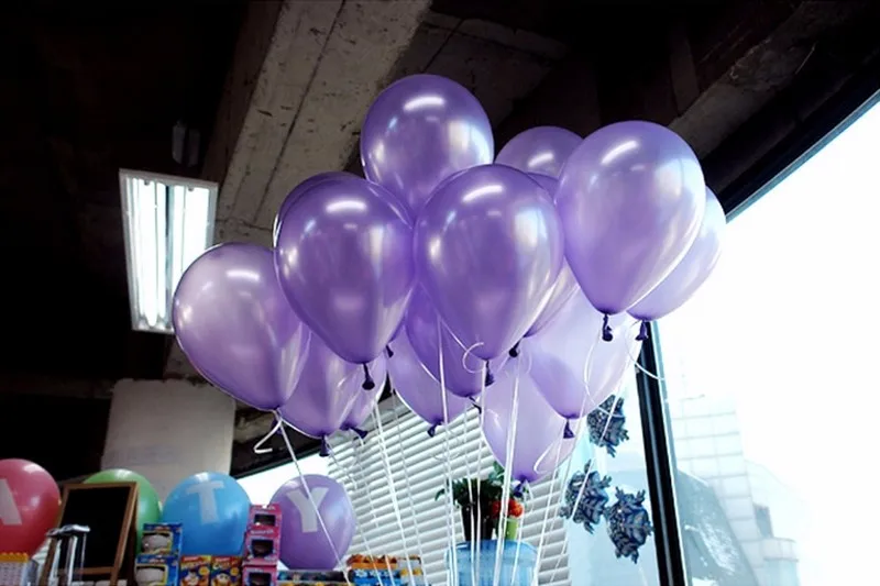 10 шт./лот, 10 дюймов, светильник, фиолетовый жемчуг, латексный шар, 21 цвет, надувной воздушный шар, для свадьбы, дня рождения, украшения, воздушные шары