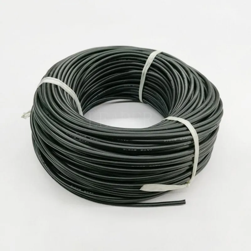 100 метров/рулон 22 AWG супер мягкий и гибкий силиконовый резиновый провод кабель черный/красный