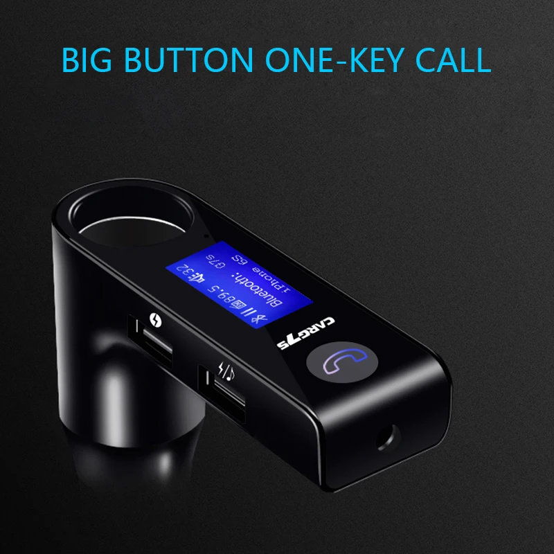 Автомобильный прикуриватель MP3 Bluetooth передатчик приемник громкой связи двойной USB Bluetooth плеер Aux передатчик автомобильное зарядное устройство G7S