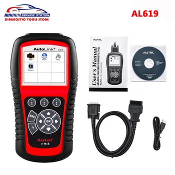 

Autel Autolink AL619 ABS/SRS + CAN OBD2 Scan Tool Update Online Autel AL619 OBDII Scanner Auto Code Reader Scanner Automotive