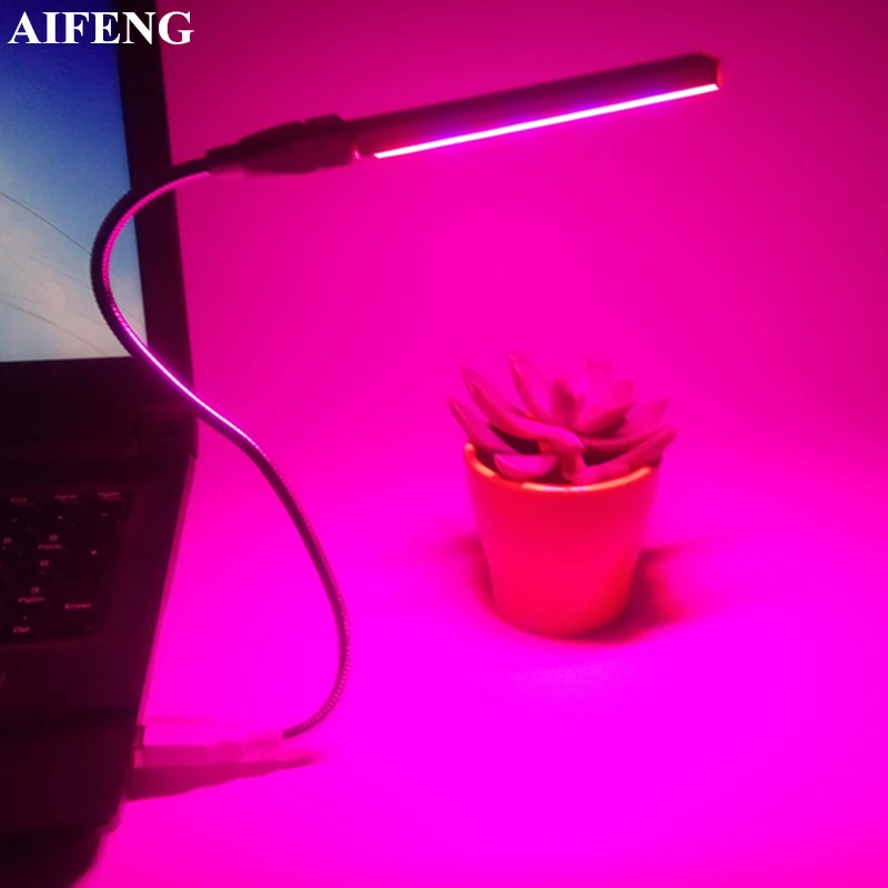 Aifenсветодио дный LED Grow Light полный спектр Синий Красный растительный свет 3 Вт 5 Вт USB светодио дный питание светодиодный растительный свет для