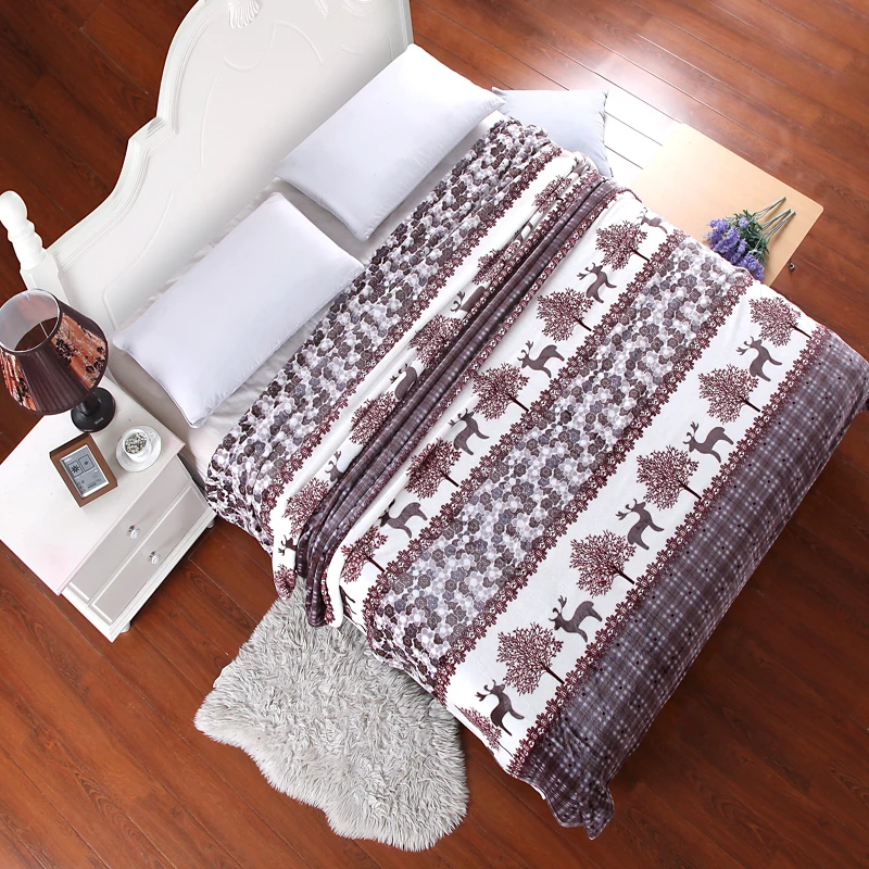 150X200CM Blanket home Textile Fashion plaid The warm coral fleece