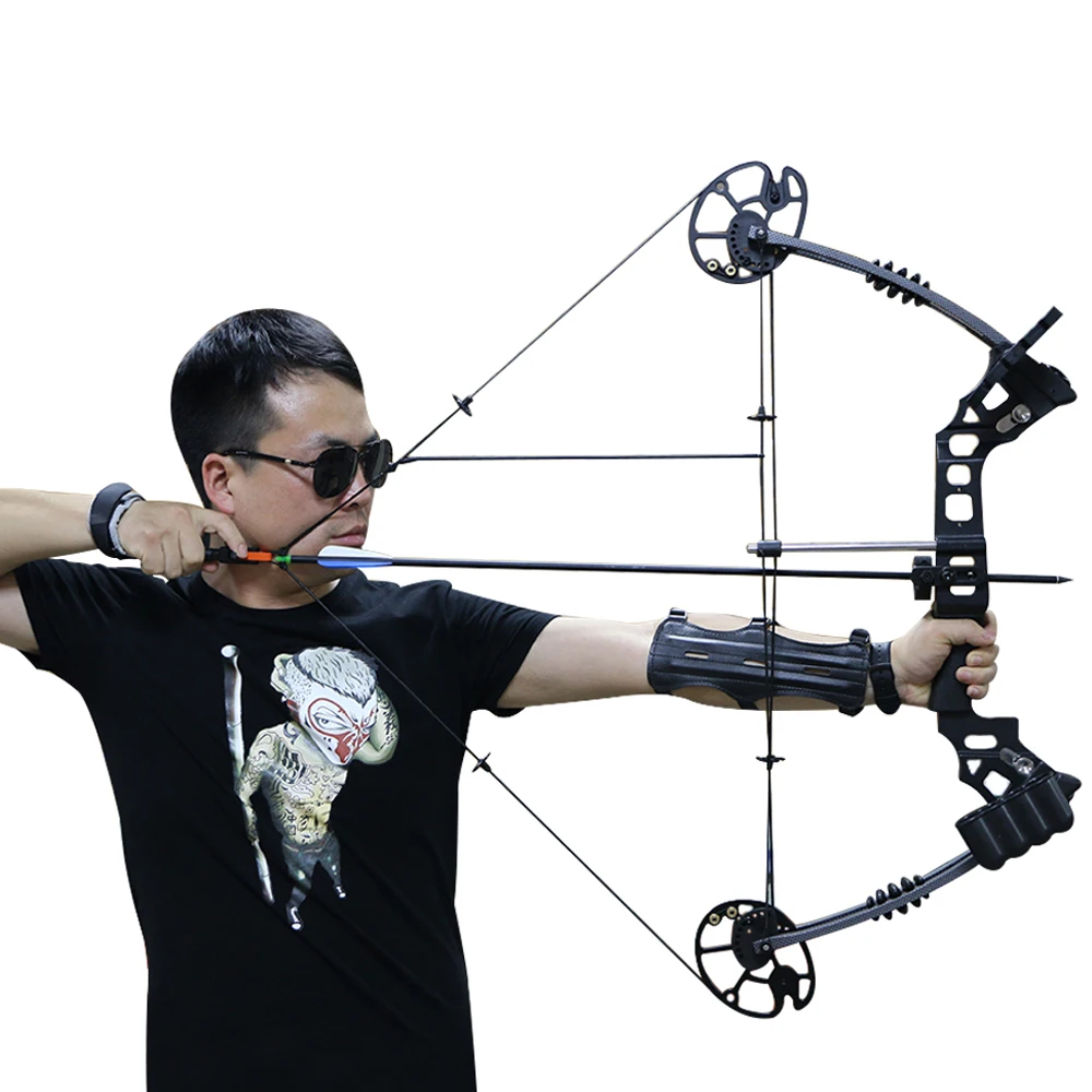 20 70lbs compound bow archery fishing hunting shooting let off 80 IBO