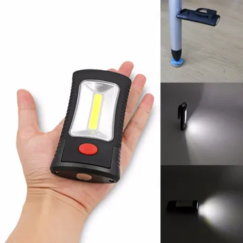 

Magnetic COB LED Work Lamp COB+3LEDs 2-Modes LED Flashlight Magnet Working Light Torch Linternas With Folding Hook Stand