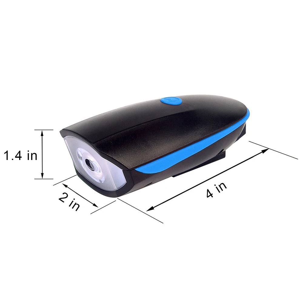 Perfect ZK30 Dropshipping Bicycle Light Exercise Bike Horn LED Flashlight With Bell Luces Bicicleta Multifunction Lamp MTB Road 2