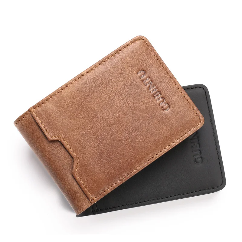 

Creative Wallet Men's Card Bag RFID Antimagnetic Multifunctional Men's Wallet Top Cowhide Card Holder