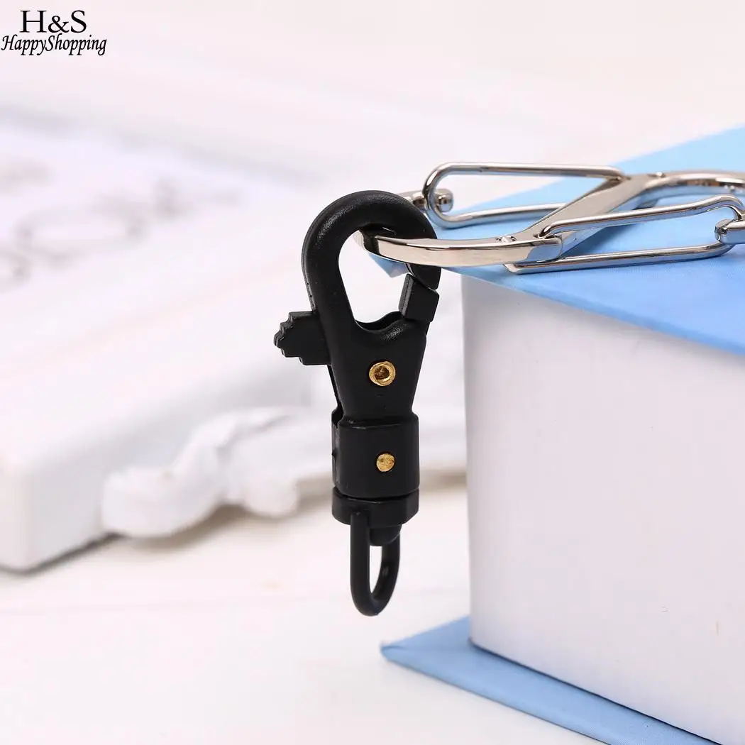 degree Buckles Camping Black Hiking Snap Trigger Clip Lobster Hook 360 Swivel Rotatable Tactical Hooks rotating