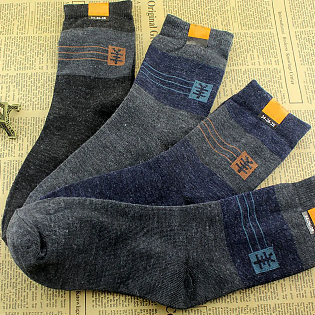 10 пар, Лидер продаж, мужские носки по цене изготовителя теплой шерсти, практичные прочные носки унисекс, мужские носки с Т-образным ремешком, Meias