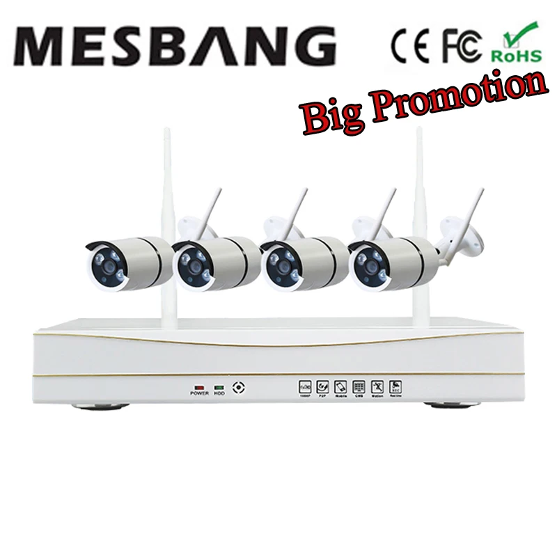 Cheap 960P Waterproof font b Outdoor b font Home Wifi Security Camera System IP Camera kit