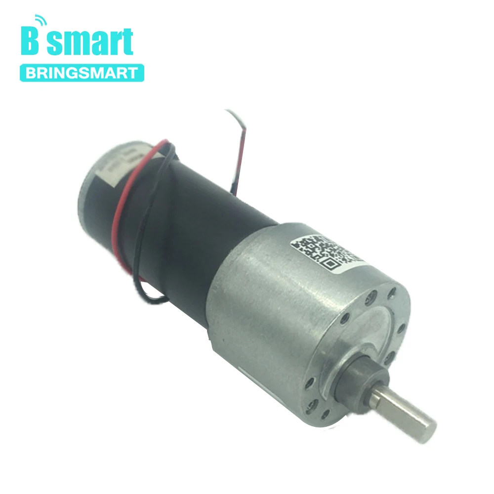 

Bringsmart Mino Electric Gearbox High Torque DC Motor 12V 24V Permanent Magnet Brush Motor Reduction High Speed JGB37-3157