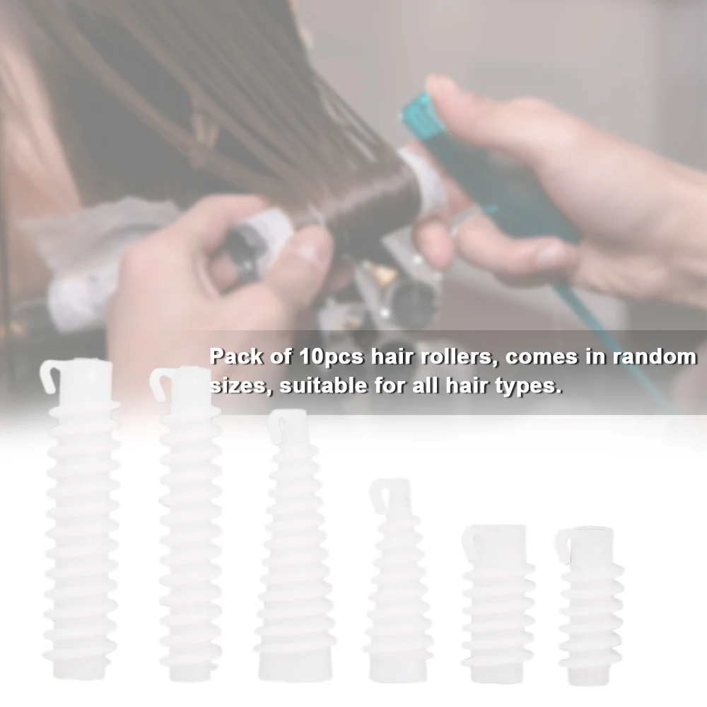 10 шт. пластиковая спиральная завивка волос Плойка для завивки парикмахерские бигуди комплект для завивки Бигуди Для волнистых для укладки волос салонный набор инструментов для укладки