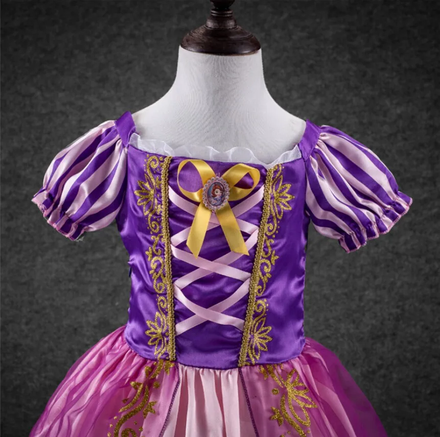 Новинка года; платье Софии для девочек костюм принцессы Софии с пышными рукавами Детские платья для костюмированной вечеринки на Хэллоуин для детей 3-10 лет