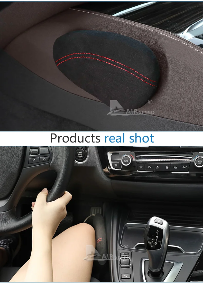 Leather Car Leg Cushion Knee Pad Thigh Support Pillow for Mercedes Benz W203 W204 W205 W211 W210 W212 AMG Accessories (6)
