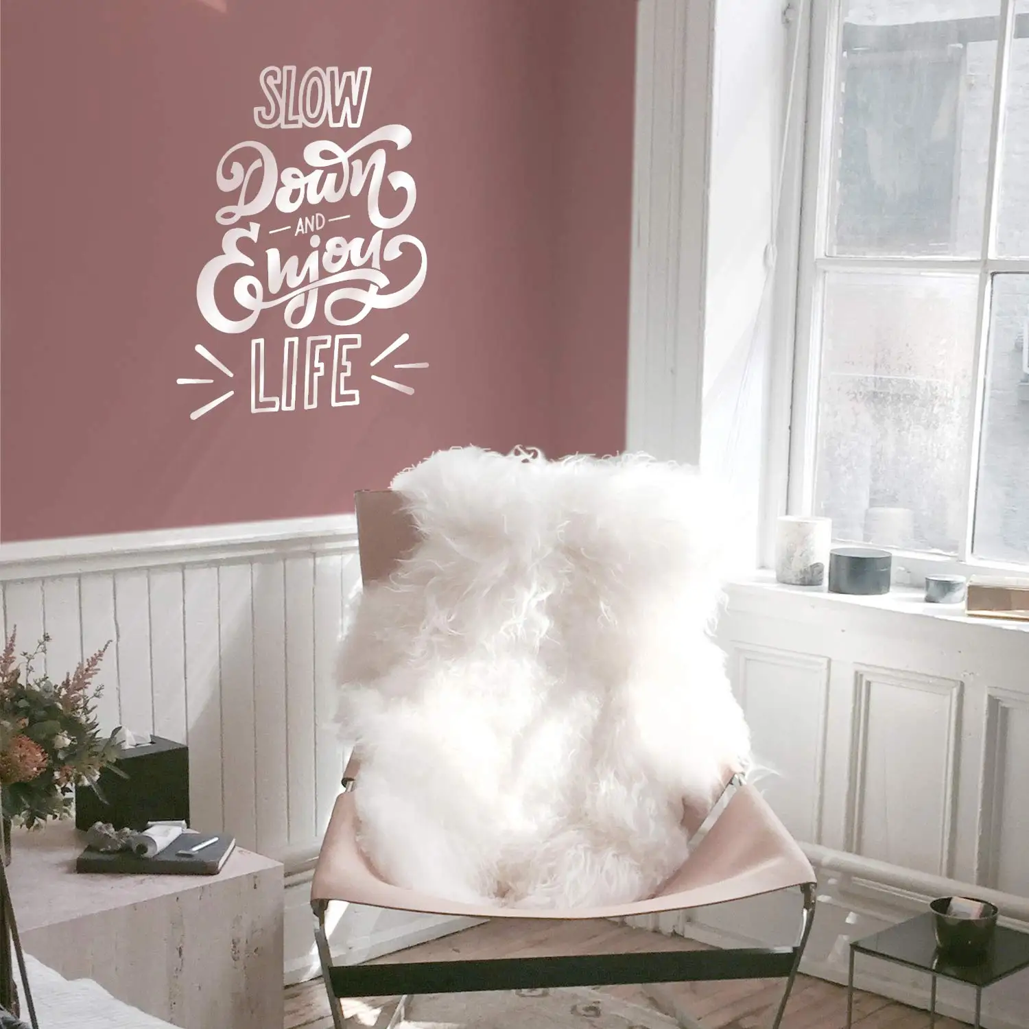 

Quote Slow Down And Enjoy Life Wall Sticker Art Decor For Living Room Bedroom Decoration Decal Sticker Vinyl Murals