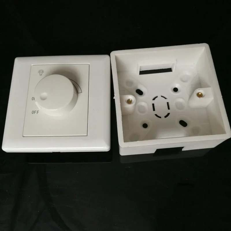 

630W LED Dimmer Switch Electronic light regulator dimming panel 86 switch bottom box