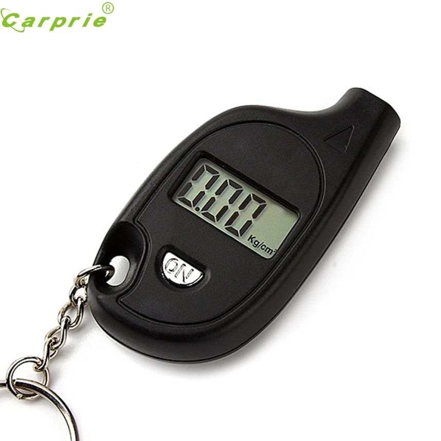 

6.3* 3.3*1.5cm Portable Keychain LCD Digital Tire Tyre Air Pressure Gauge Car Auto Tools CARPRIE