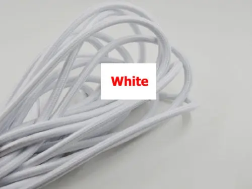 2*0,75 мм 2/5/10 M электропровод в стиле ретро трикотажное полотно Медь ретро Электрический кабель кулон тонкая проволока круглый винтажный шнур для лампы - Цвет: white color