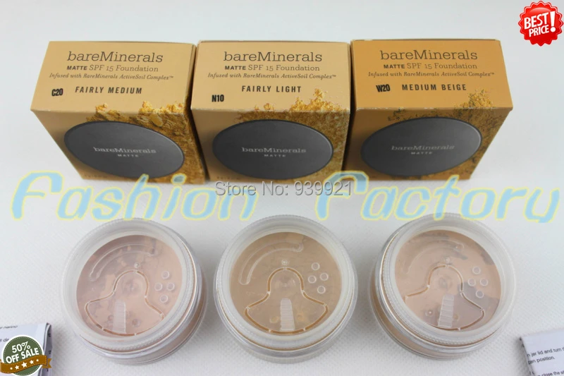 24pc Lot Bare Minerals Matte Medium Beige W20 Spf 15 Foundation Loose Powder 6g 0 21 Us Oz Free Shipping Sent By Ems Dhl Powder Bottle Powder Hornpowder Sponge Aliexpress