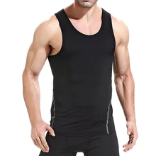 Мужская спортивная майка эластичная дышащая быстросохнущая майка для фитнеса на лето YS-BUY