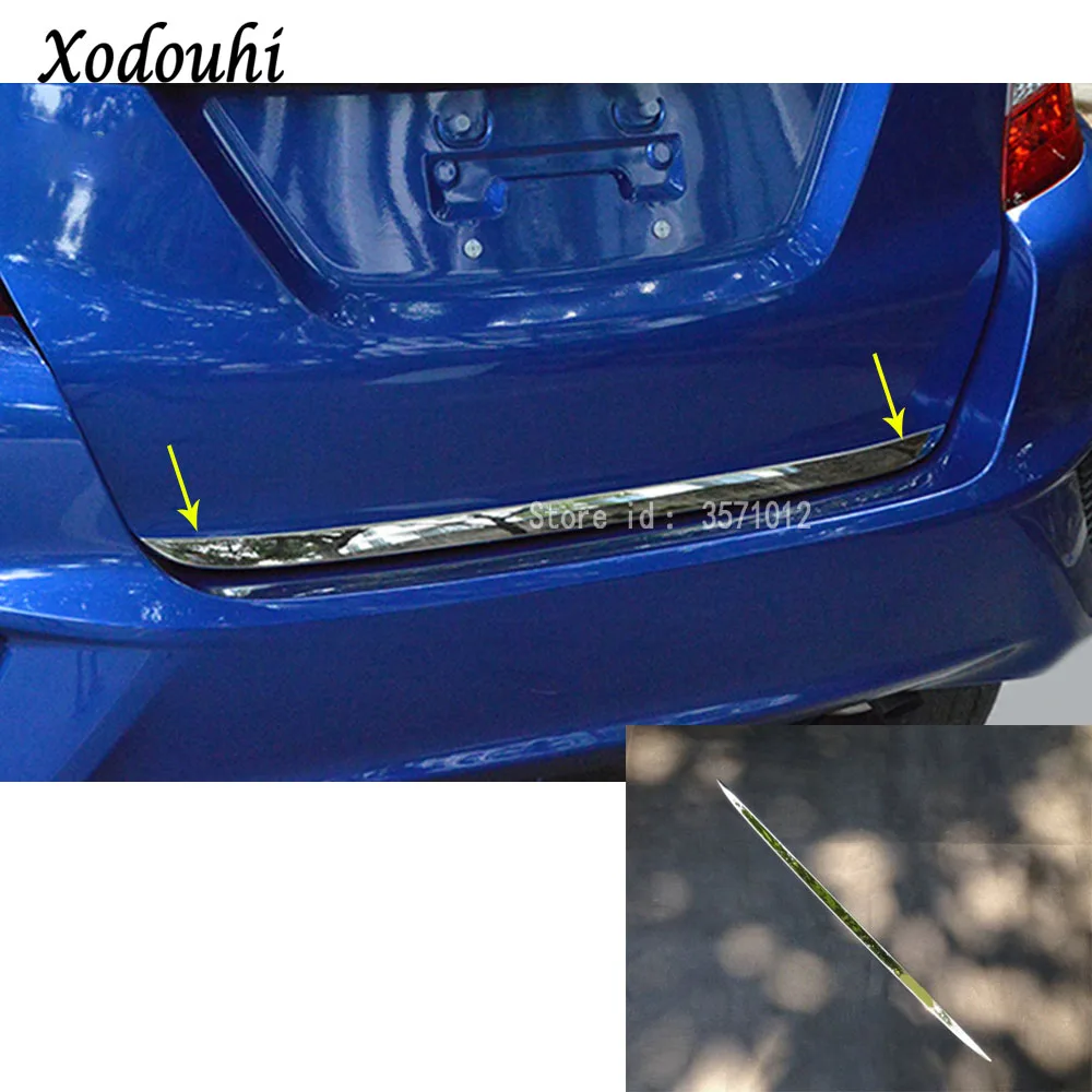 Для Honda Fit jazz 2014 2015 2016 2017 автомобильный Стайлинг Корпус задняя дверь бампер рамка