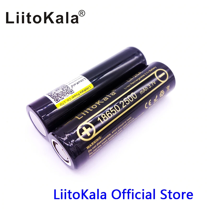 HK LiitoKala Lii-25A 18650 2500mAh батарея INR1865025R 3,6 V разрядка 20A выделенная батарея