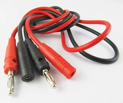 

1 set 4mm Banana Plug Male to Female Jack Test Lline Silicone Cable 2 Colors