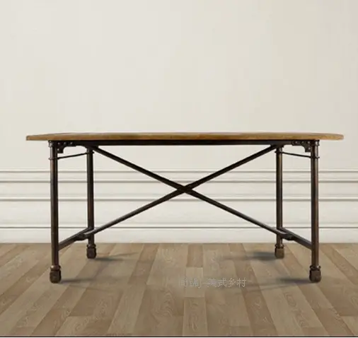 American Wood Desktop Computer Tables Wrought Iron Desk
