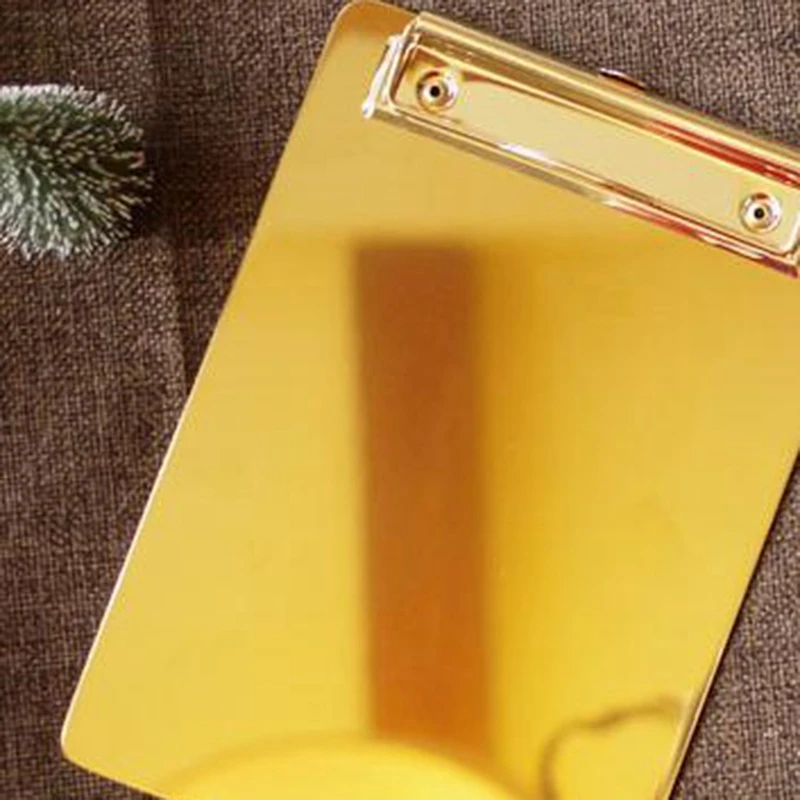 Золотая нержавеющая сталь доска для рисования Клип Инструменты для учебы Офисные инструменты