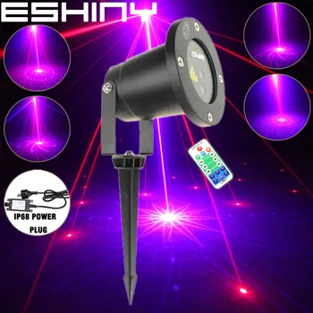 

ESHINY WF Outdoor R&B Blue Laser 16 Big Patterns Projector Coffee Holiday House Xmas DJ Tree Wall Landscape Garden Light N65T50