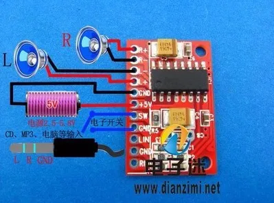 H33 50 шт. 3 Вт * 2 Мини цифровой Мощность аудио усилитель Совет USB DC 5 В Питание PAM8403 FZ0457