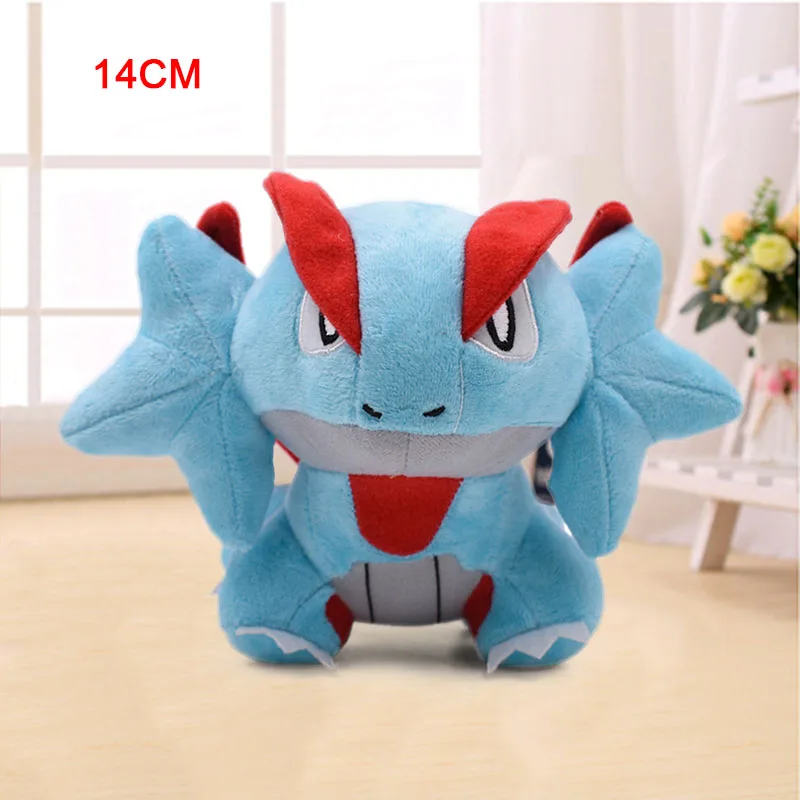 14-45cm New Arrival Cute Charizard Pikachu Aipom Lucario Tyranitar Furret Soft Plush Dolls Toys for Children Christmas Gift - Цвет: Salamence