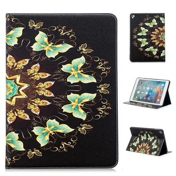 

Black Butterfly Pattern Support Protective Cover Case for iPad Air 1 2 iPad 2 3 4 Mini 1 2 3 4 Pro 9.7 10.5 2017 2018 9.7 inch