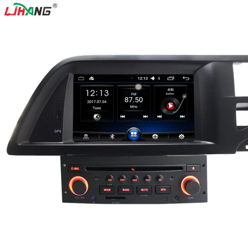 

LJHANG Android 6.0 Car DVD Player 1 din For Citroen C5 GPS Navigation Bluetooth Steering Wheel Control Stereo Radio WIFI USB RDS