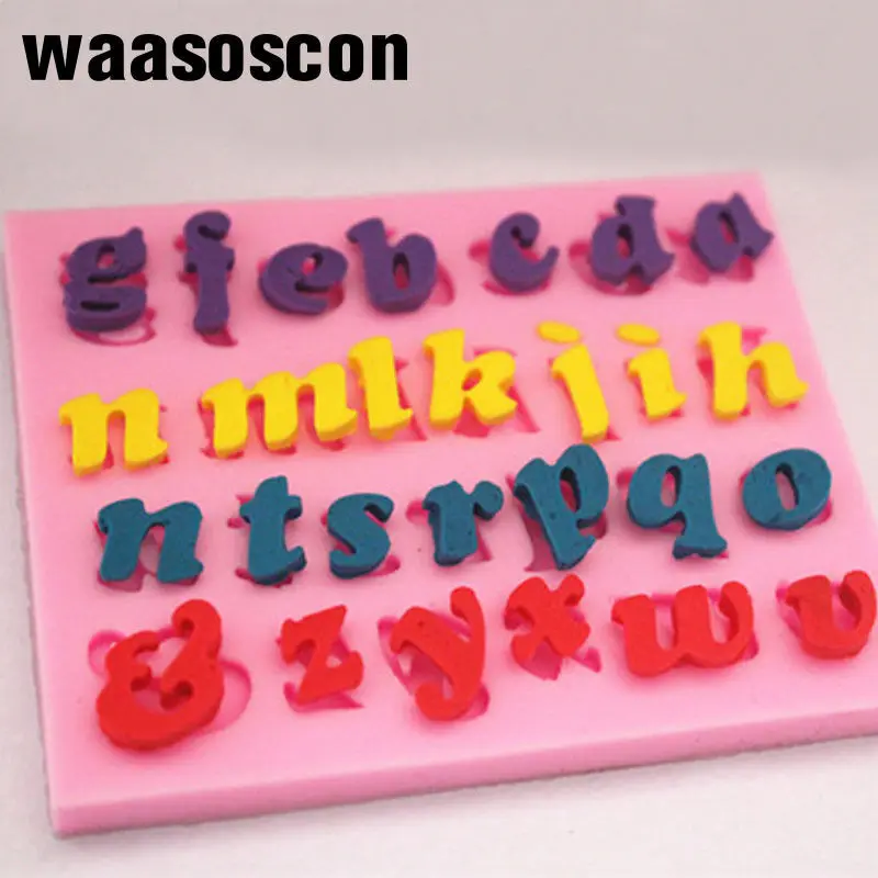 

Silicone Rectangle Russian Alphabet Letters Chocolate Cake Mold DIY Ice Fondant Tray Cake Decorating Tool