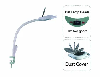 

Led Cold Light Magnifying Lamp 5 Times Magnification Compact Clamp Type For Facial Care Tattoo Or Reading Elitzia ETH3006