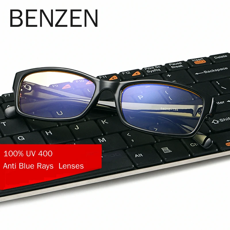 BENZEN анти-голубые лучи компьютерные очки для чтения UV400 радиационные очки для компьютерных игр с Чехол 5021