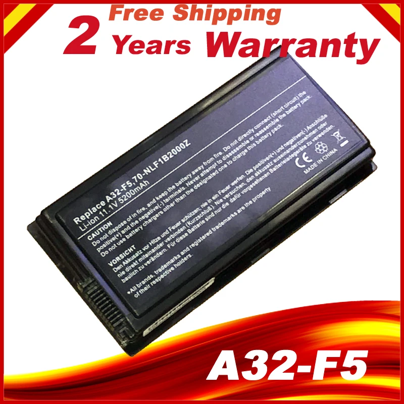 6 ячеек Аккумулятор для ноутбука ASUS F5 F5N F5R X50C X50M X50N X50R X50RL X50 X50V серии A32-F5