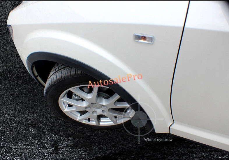 Black Fender Flares Wheel Arch Fender Flare Kits 10pcs For Dodge